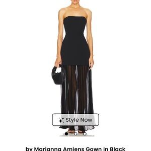 REVOLVE Black Strapless Marianna Amiens gown from L’Academie